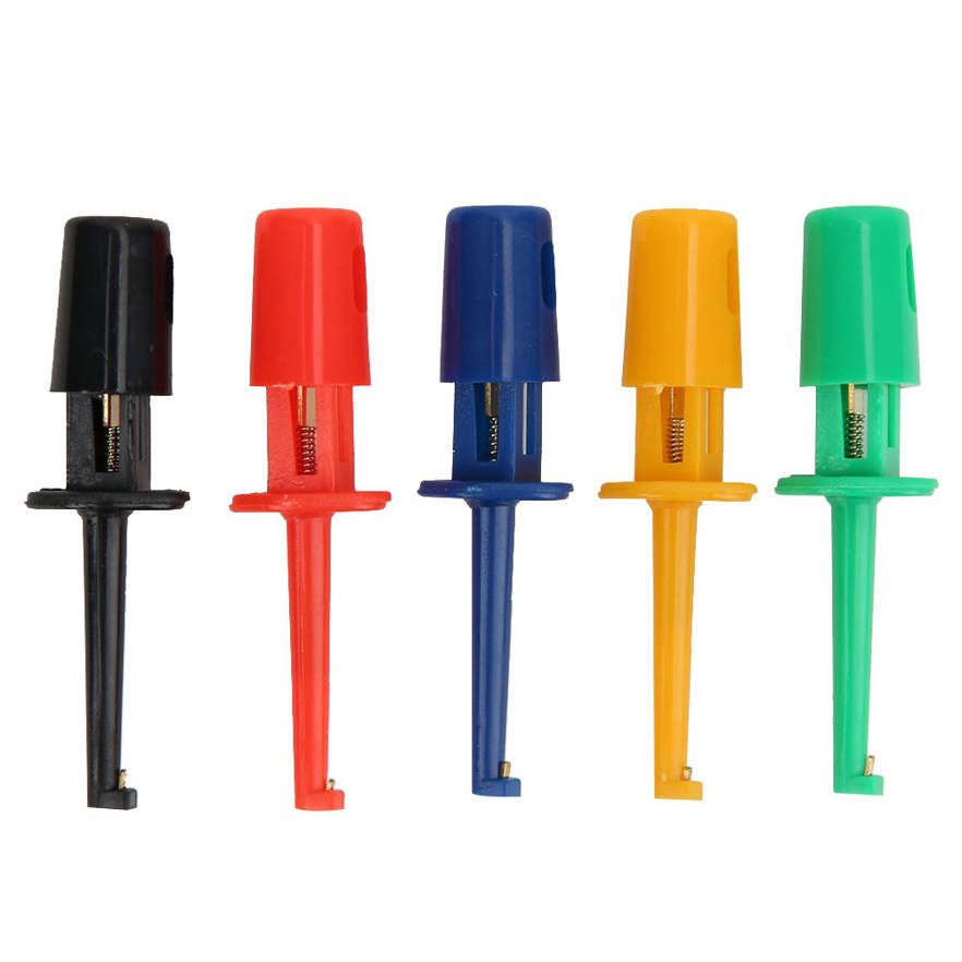 Test Hook Clip 20Pcs Multimeter Accessories Colorful Small Probe for Electronic Testing