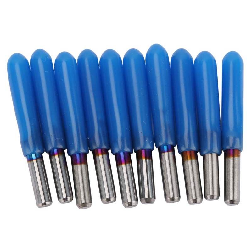 10pcs 3.175 38 mm Premium Tungsten Steel PCB Engraving Bit CNC Router Tool