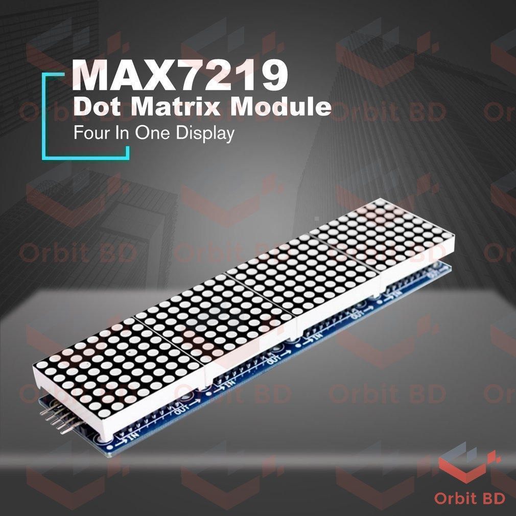 MAX7219 Microcontroller 4-in-1 Display Dot Matrix Module