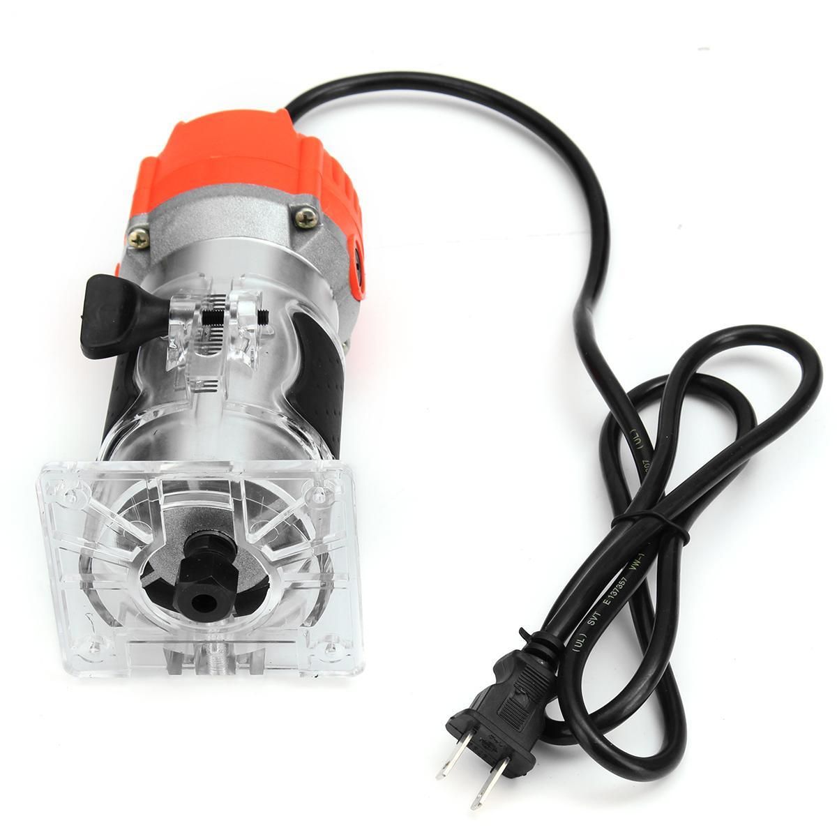 110V 680W Trim Router Edge Wood Clean Cuts Power Woodworking Tool 33000RPM