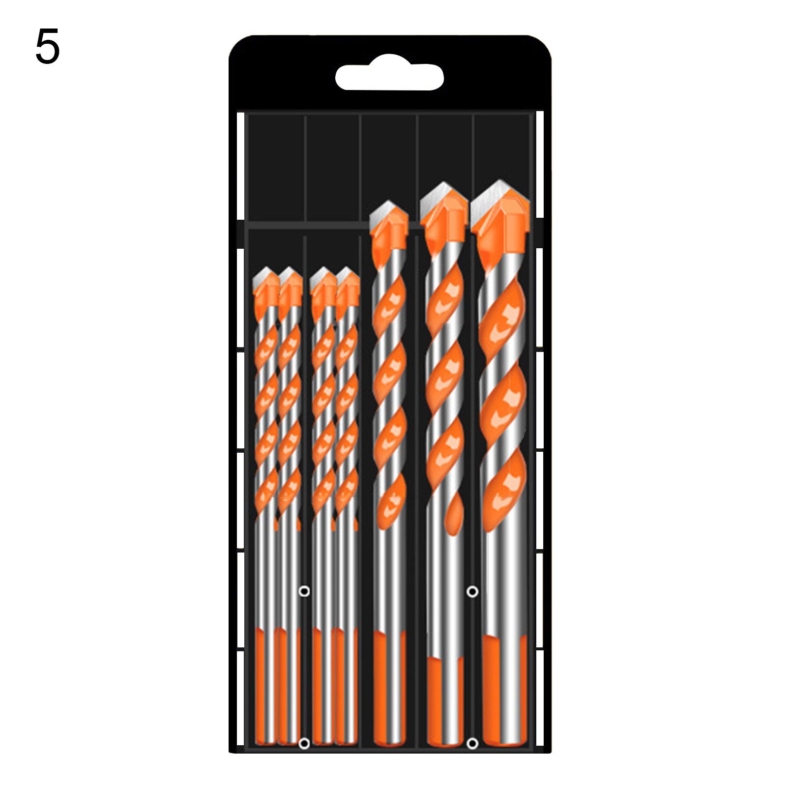 Hand Drills Set Anti-Slip U-Shaped Groove Triangular Shank Drill Bits