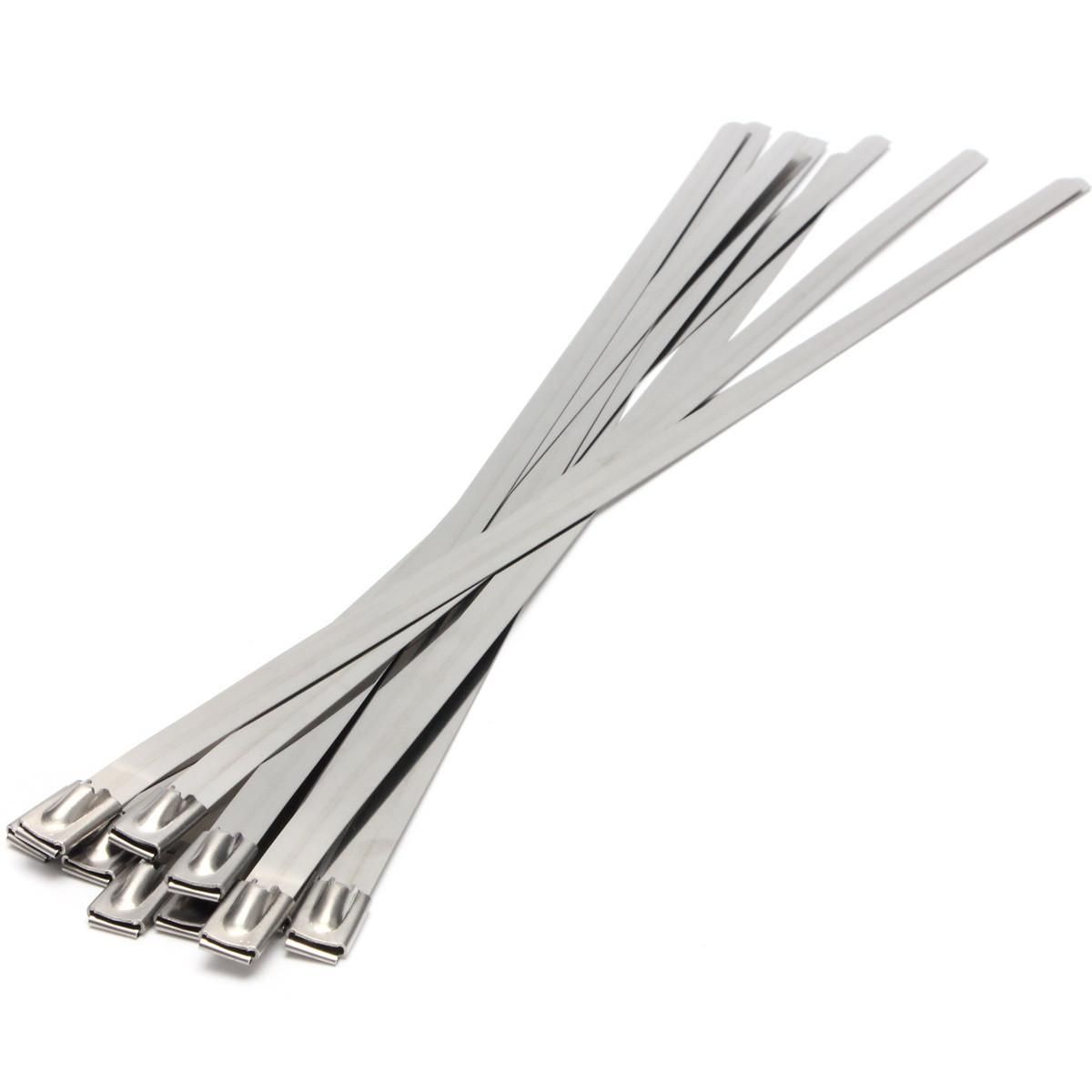Strong Stainless Steel Marine Grade Metal Cable Ties Zip Tie Wraps Exhaust