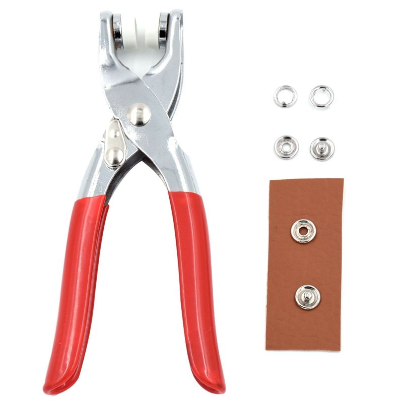 Pliers With 20 Sets Snap White Copper Snap Buttons Claw Buckle Installation Tool Rivet Children'S Clothing Buttons