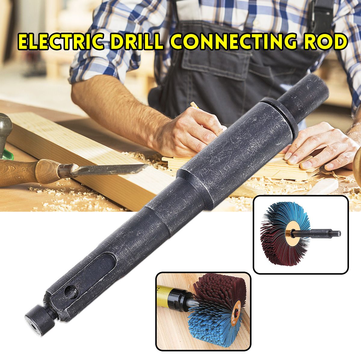 Electric Drill and Polishing Wheel Connecting Rod