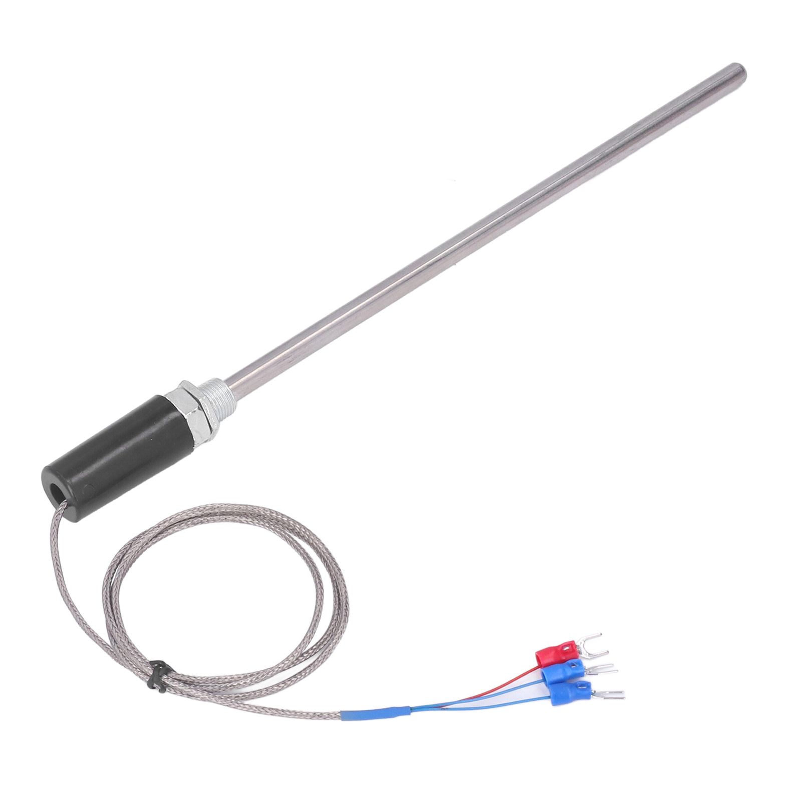 Limeng La BERM PT100 Probe Type Stainless Steel Thermocouple Temperature Sensor 1 Meter Length 0‑400℃