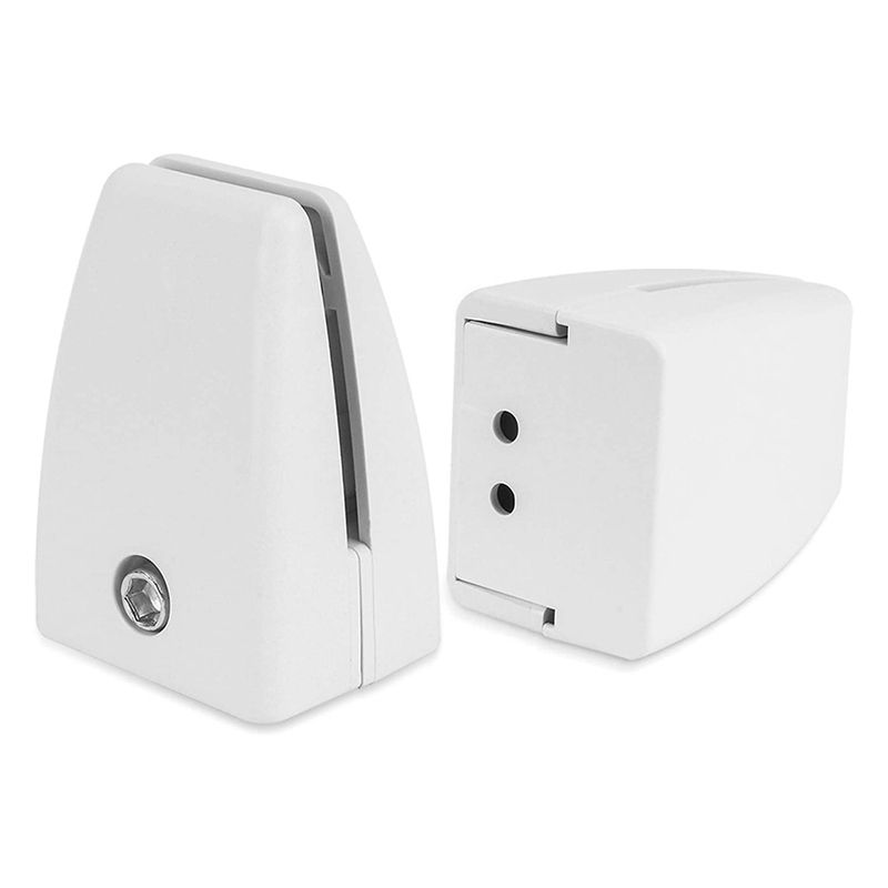 BRADOO- 2 Pieces of Anti-Sneeze Bracket Bracket ABS Plastic Anti-Sneeze Clip Office Desk Partition Support Frame (White)