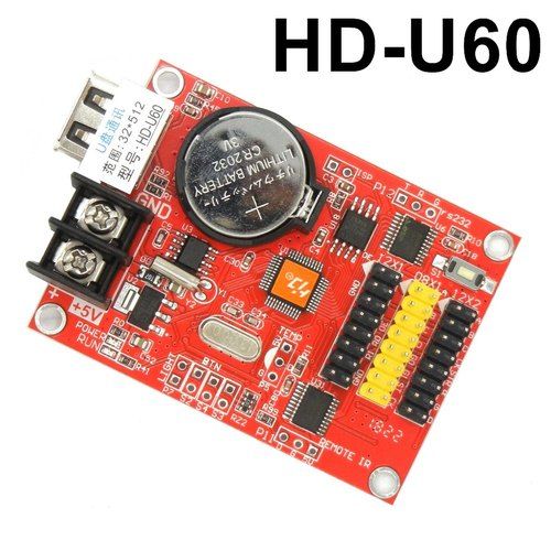 Huidu HD U60  Single & Dual Colour LED Controller  Digital LED Sign  HUB12x2  HUB08x1
