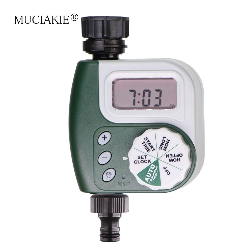 1PC Garden Watering Timer Irrigation Controller Programmable Automatic Electronic LCD Display Home Garden Ball Valve Water Timer