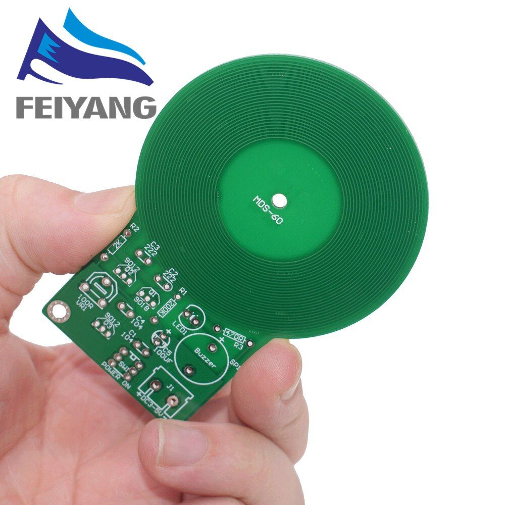 1PCS DIY Kit Metal Detector Kit Electronic Kit DC 3V-5V 60mm Non-contact Sensor Board Module DIY Electronic Part Metal Detector