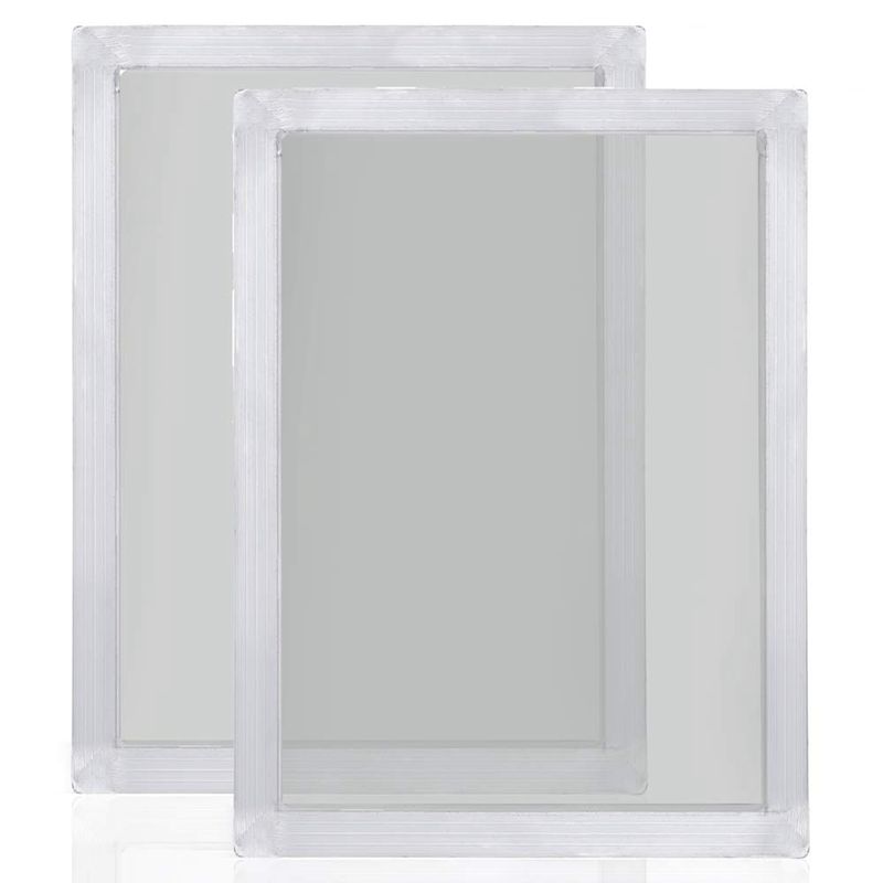2Pcs A4 Screen Printing Aluminum Frame Stretched 120T Silk Screen Polyester Screen for Printed Circuit Board
