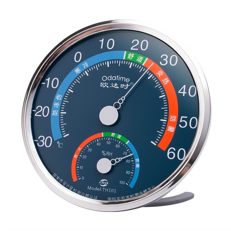 8 KiWall Mounted Outdoor Indoor Thermometer Room Window Hygrometer Mechanical Thermometers Ambiental Household Barometer