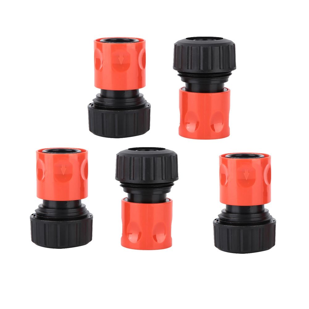 5Pcs 3/4" Quick Connection Hose Connector Water Pipe Adapter Garden Use