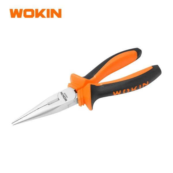 WOKIN LONG NOSE PLIERS 200mm, 8″-100208