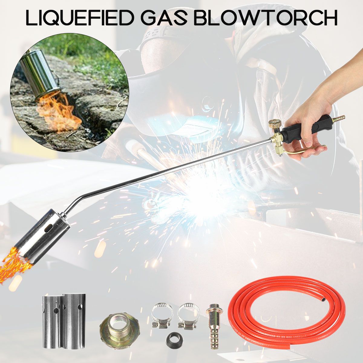 Spare parts 30/35/50mm Switch Type Liquefied Gas Torch Welding Torch For Barbecue/Hair Removal
