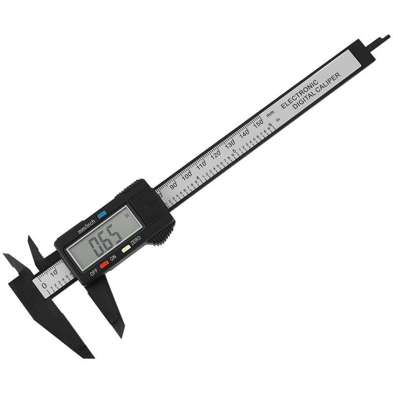 Digital Caliper Portable Measuring Tool Digital Display Electronic Caliper 0-150mm Measuring Instrument Vernier Calipers-black