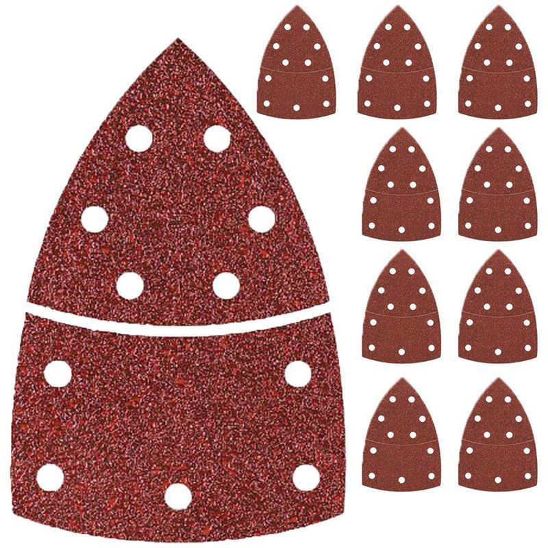 40x Sheets Hook and Loop Sanding Sheets 105 x 152 mm Grain 60 for Multi Sander