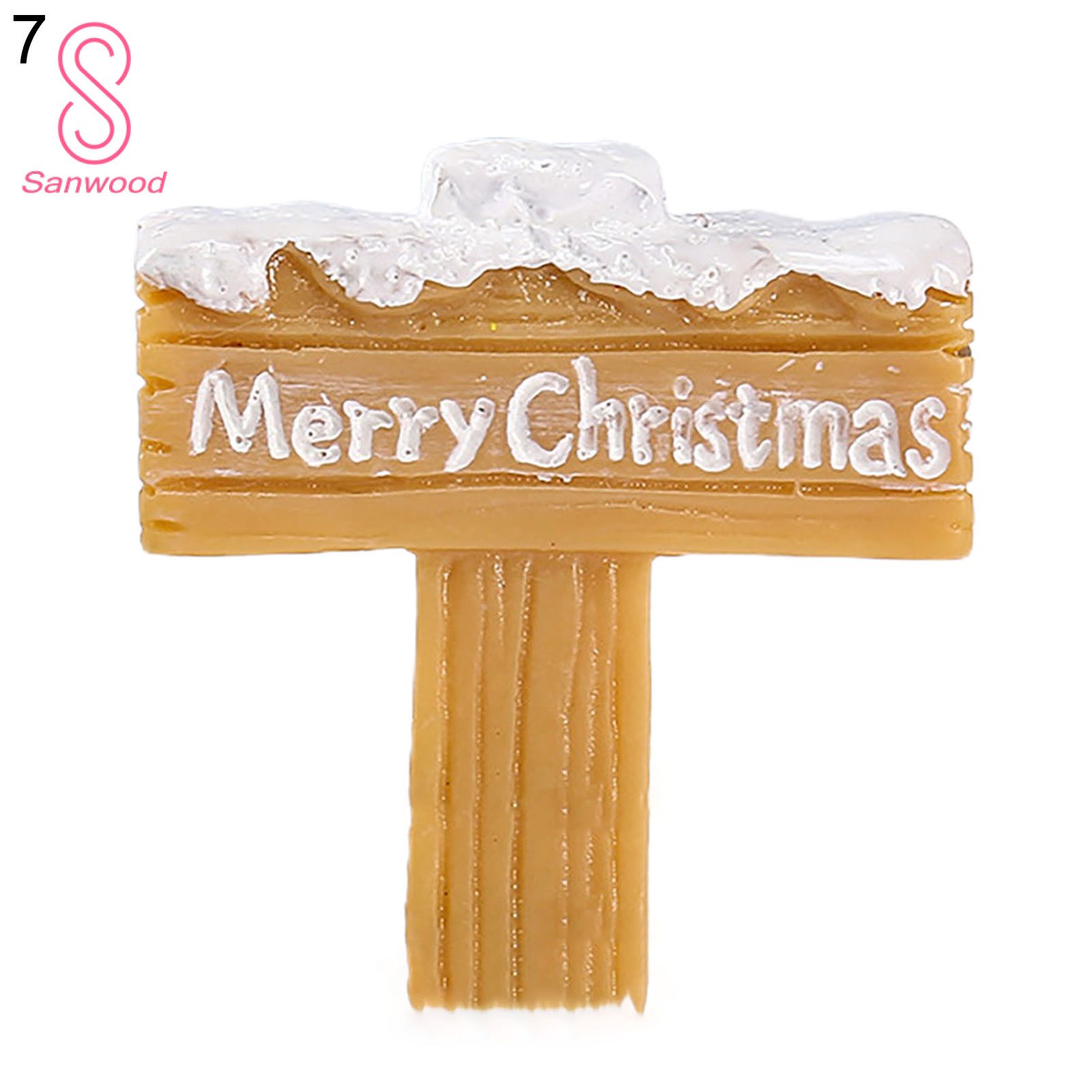 Mini Santa Claus Rounded Edge Garden Bonsai Miniature Ornament