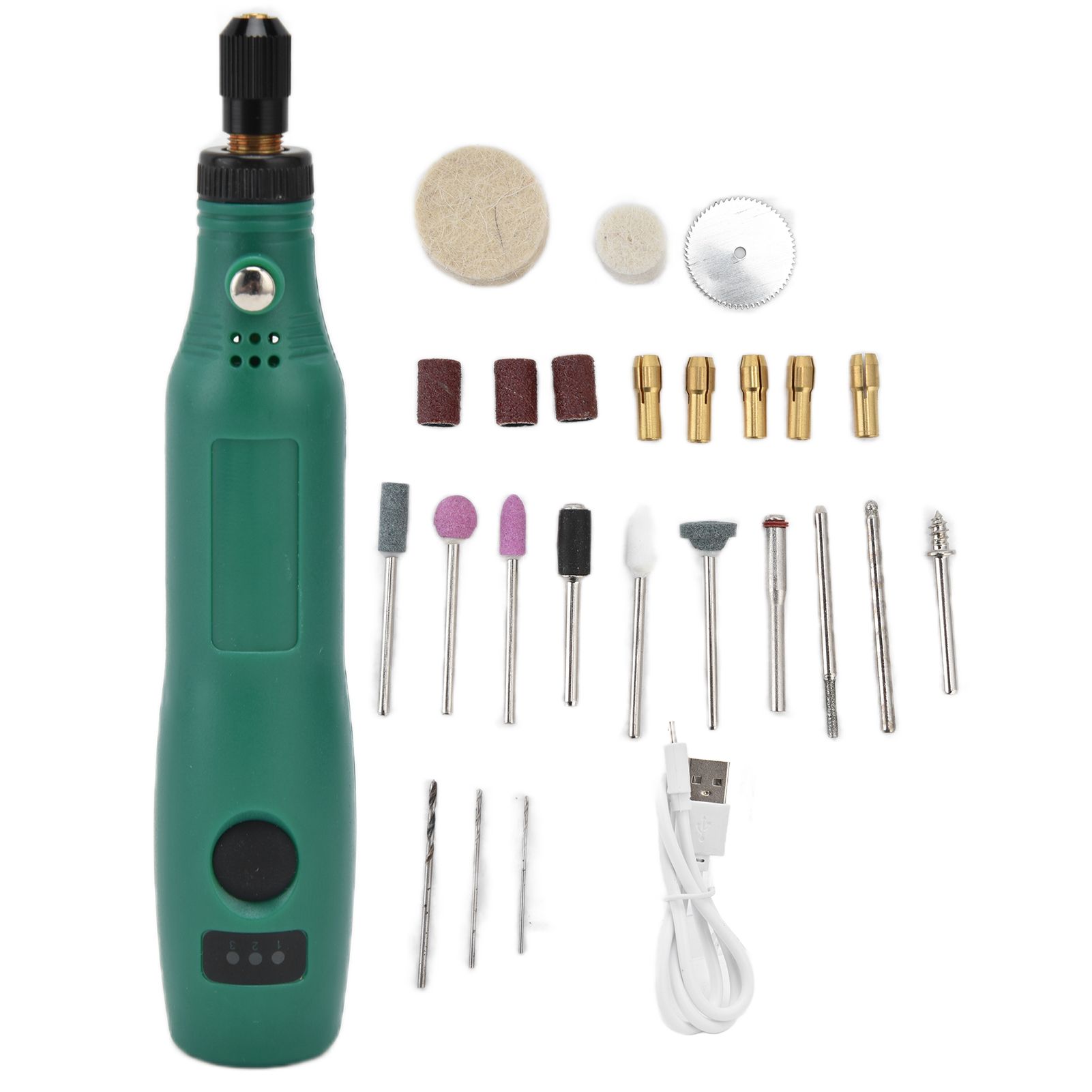 Mini Electric Drill DC5V 3‑Speed Grinder Tool Kit for Punching