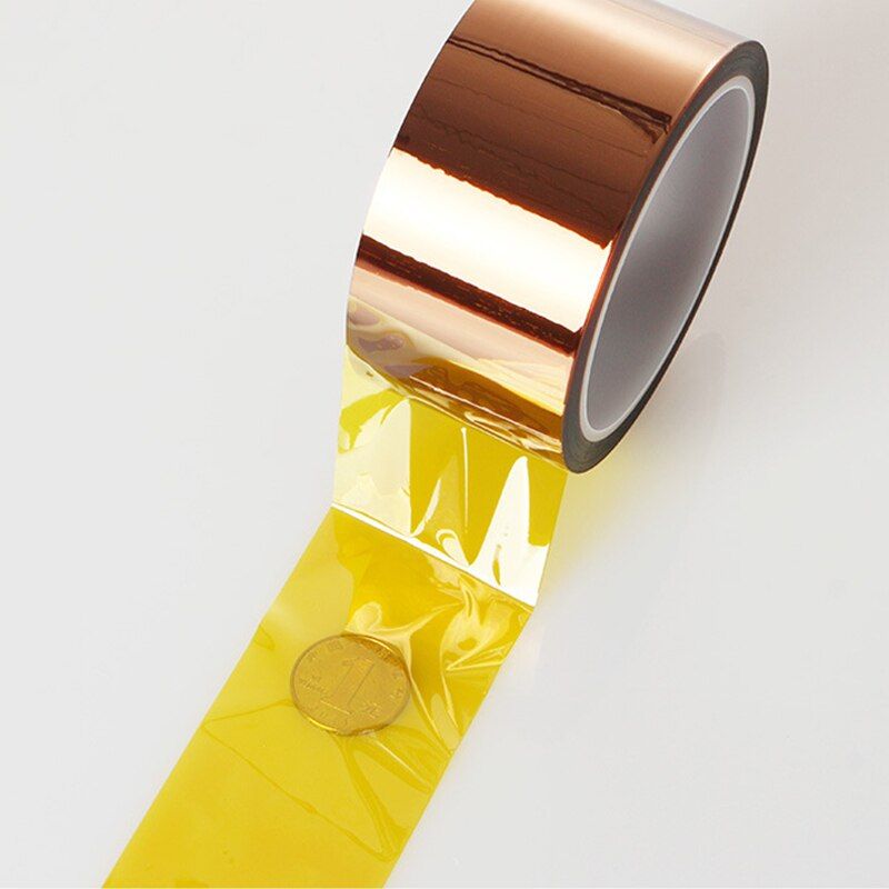 Gold Adhesive Insulation Tape ​High Temperature Heat Resistant Polyimide For Electronic Industry circuit banding