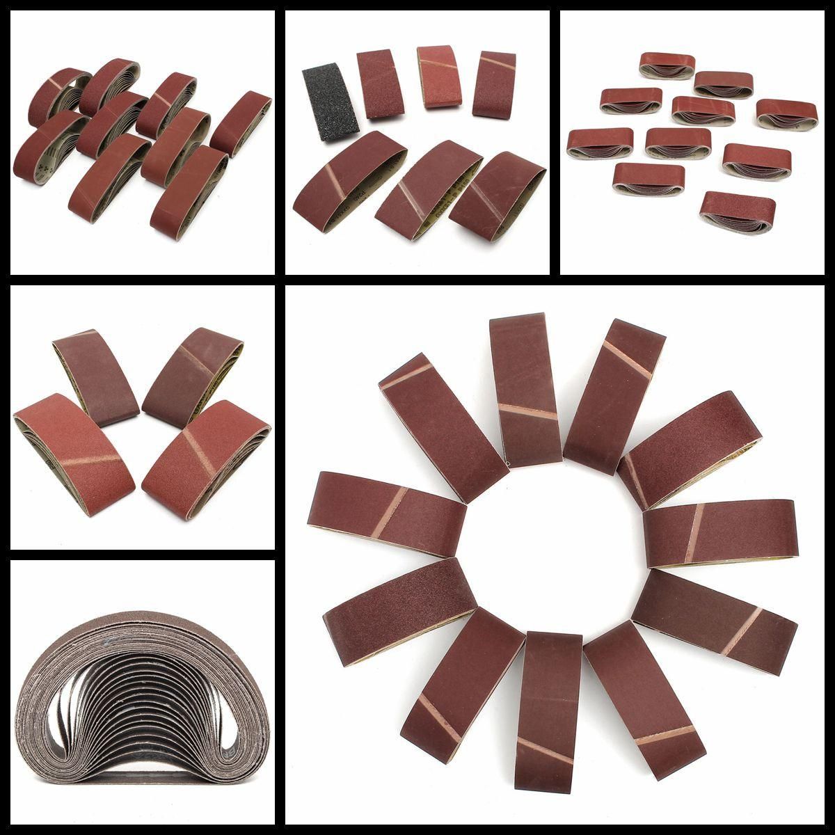 20 a pack of 60 mm x 400 mm 40 # / 60 # / 80 # / 120 # mixed size belt - 60#