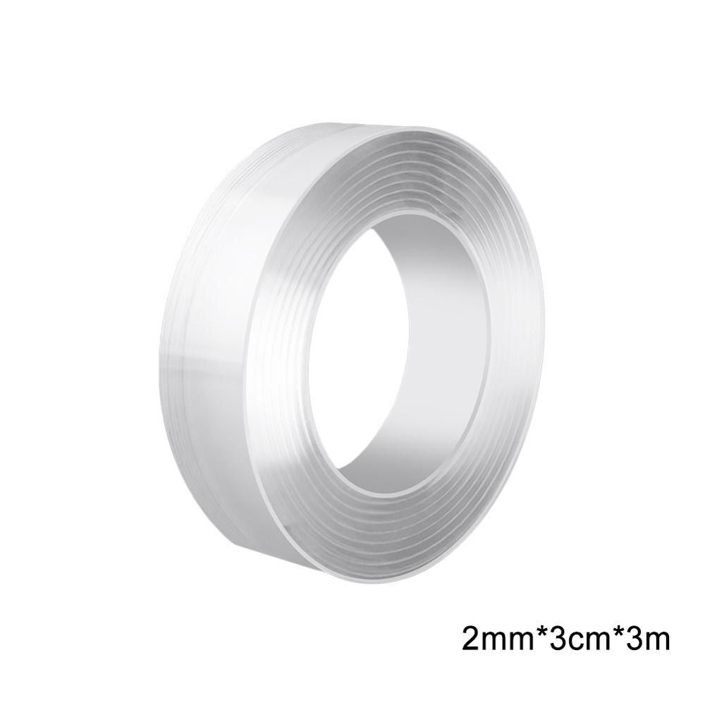 Style Reusable Double-Sided Adhesive Nano Tape Washable Traceless Removable Sticker Invisible Gel Tape 1/2/3/5m