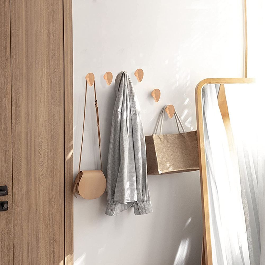 Wood Wall Hooks,Coat Hooks Wall Mounted,Coat Rack for Wall Art,Hat Hooks Robe Hook Wall Hangers,Hooks for Hanging Towels