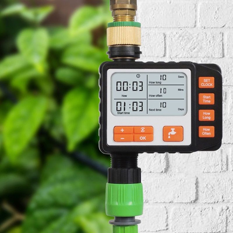 1PC Digital Water Timer Programmable Outdoor Single Outlet Automatic Off Controller Water Irrigation Timer In Garden