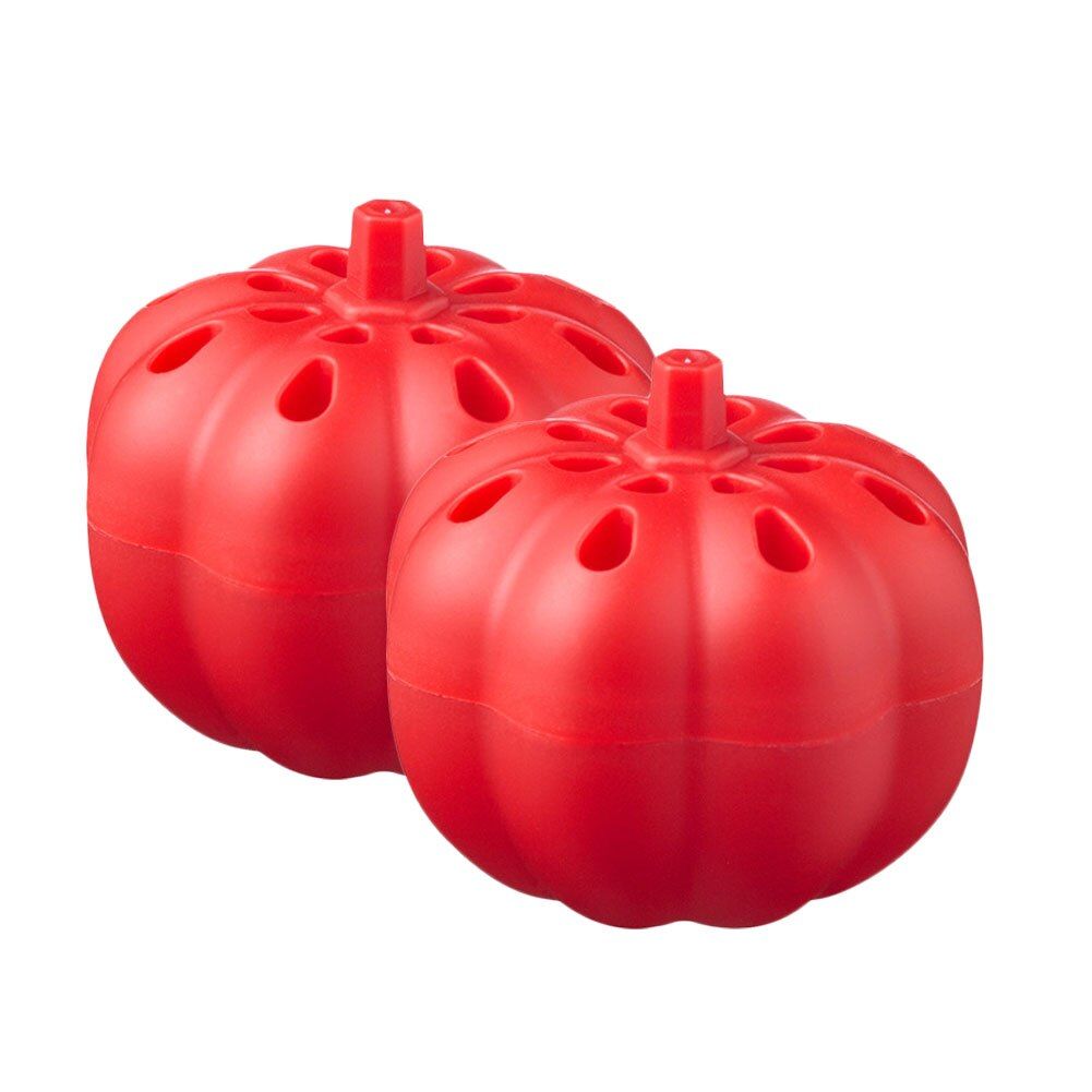 2pcs Reusable Silicone Fruit Fly Trap Safe Non-toxic Fly Killer Indoor Fly Indoor For Home Gnat Killer Pumpkin Shape For Kitchen（Red）