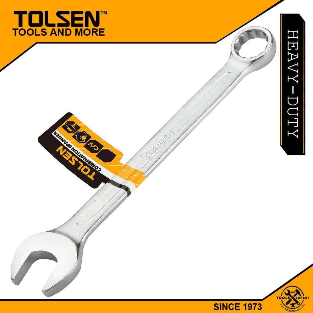 TOLSEN 7mm Combination Spanner Wrench Cr-V Chrome plated, stain finish 15015