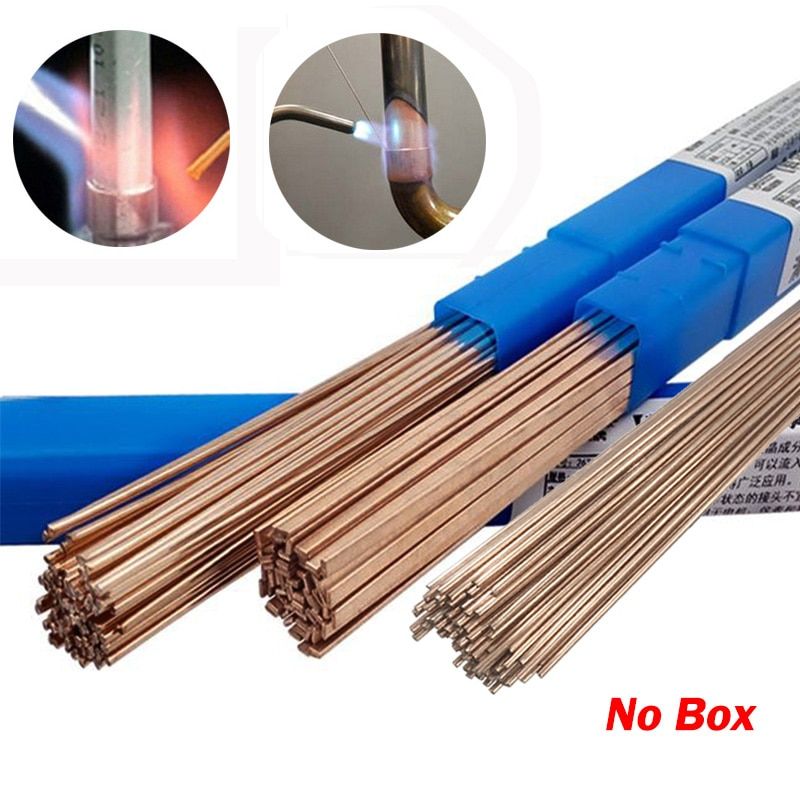 5/10/20Pcs Welding Rod Welding Wire Bronze Electrode Soldering Rod No Need Solder Powder 1.0/2.0mm*500mm Brass Welding Rod