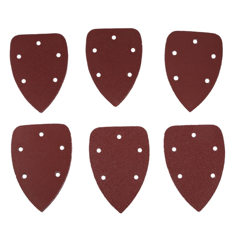 30Pcs 60+80+120 Grit Sanding Sheets Disk Sandpaper For Black & Decker Palm Sander