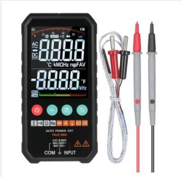 Digital Multimeter 6000 Counts True RMS AC/DC Voltage Resistance Capacitance Frequency Continuity Diode NCV Test