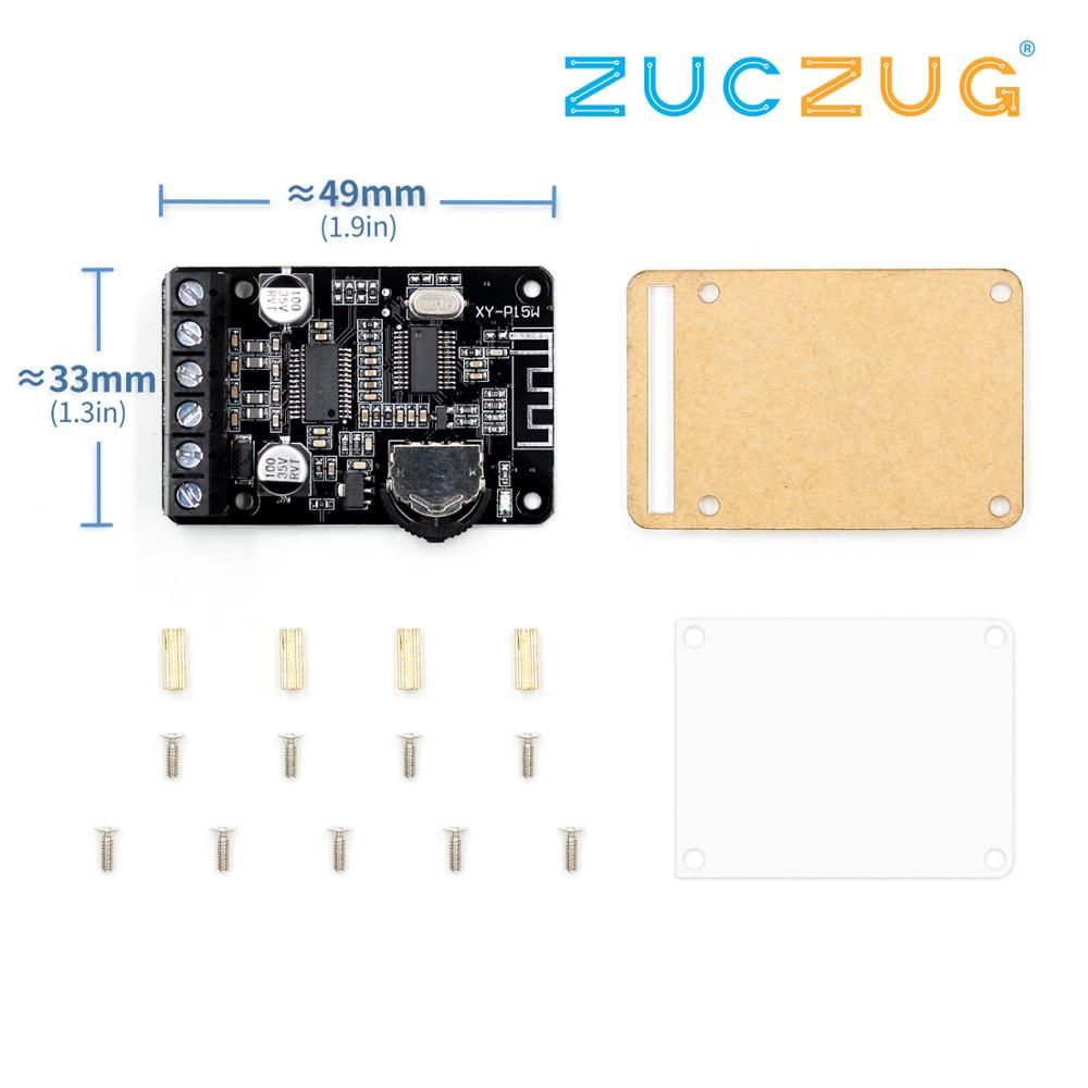 10W/15W/20W Stereo Bluetooth Power Amplifier Board 12V/24V High Power Digital Amplifier Module