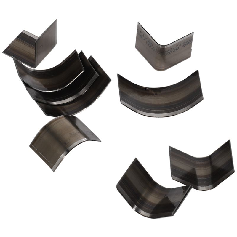 Leather Craft Tools Corner Round Hand Cutter Punch Leather Handmade Craft Tools Punching Hand 10Pcs Belt Edge Oval Shape - silver black