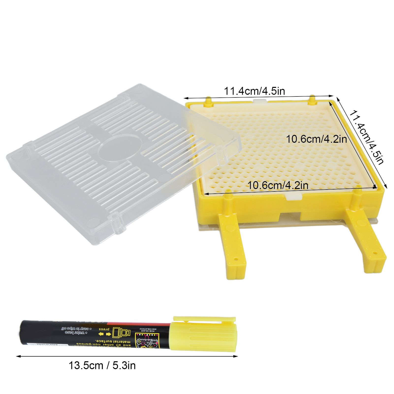 Bee Rearing Grafting Kit Reusable Plastic Cultivating Marking Tool for Beekeeping Apiculture
