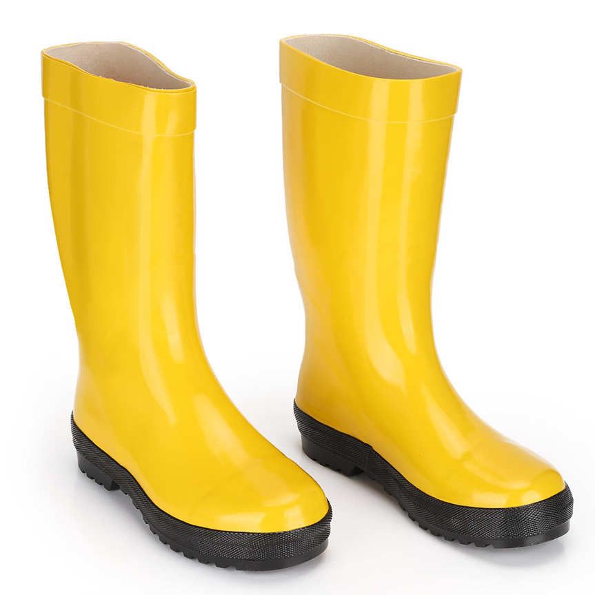 Fire Fighting Boots Anti-Impact Puncture Resistant Acid Chemical Rubber Safety Shoes