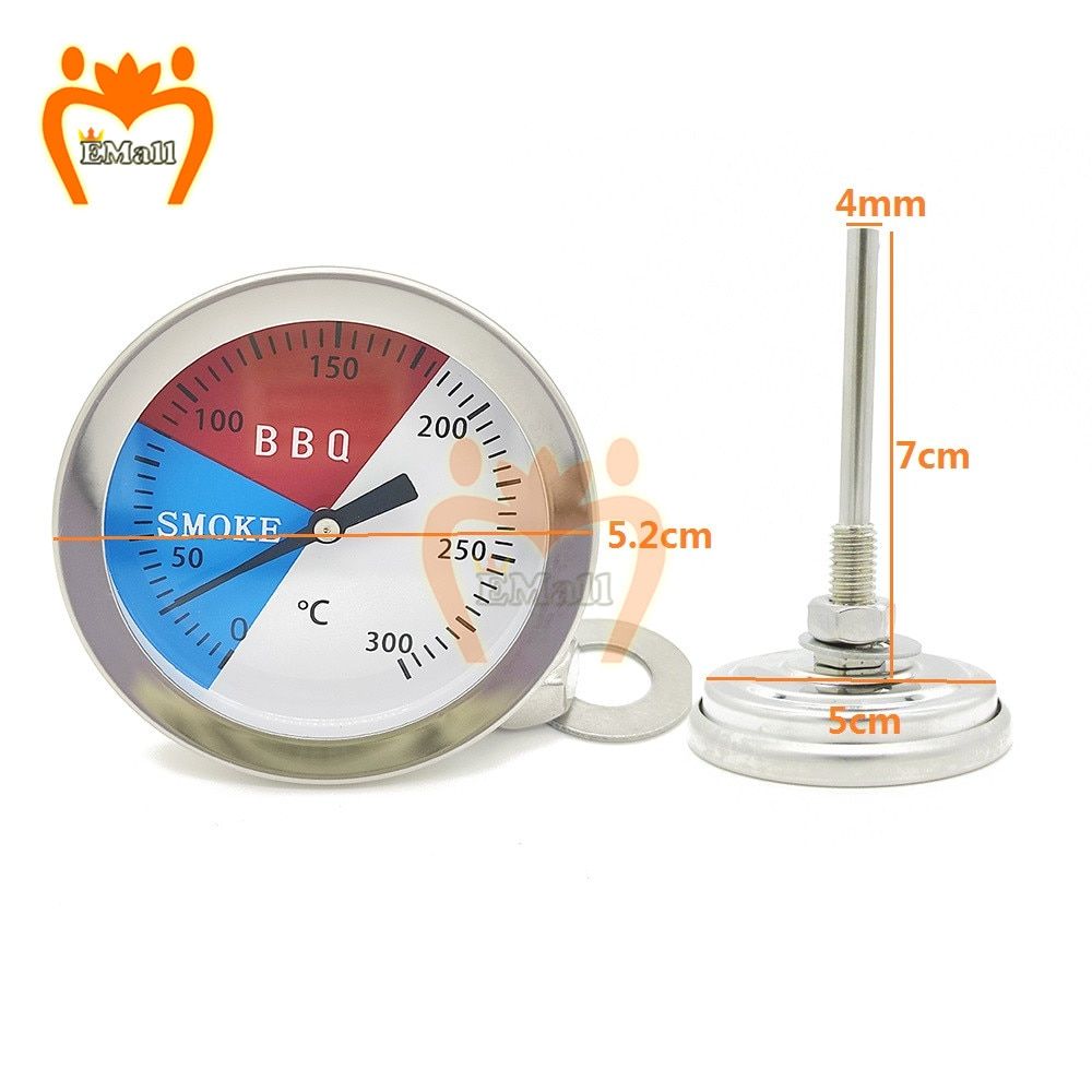 Stainless Steel BBQ  Grill Meat Thermometer Dial Tature Gauge Gage Cooking Food Probe Household Kitchen Tools