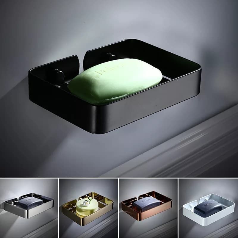 SS Black Single Soap Case