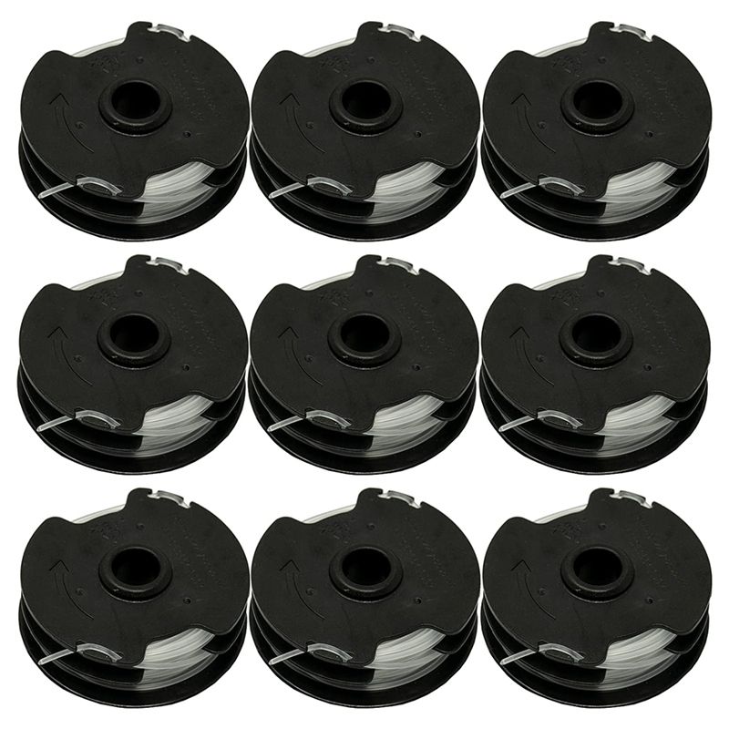 9 Pack Grass Trimmer Spool Replacement for Parkside Grass Trimmer PRTA 20 Li C3 IAN351753