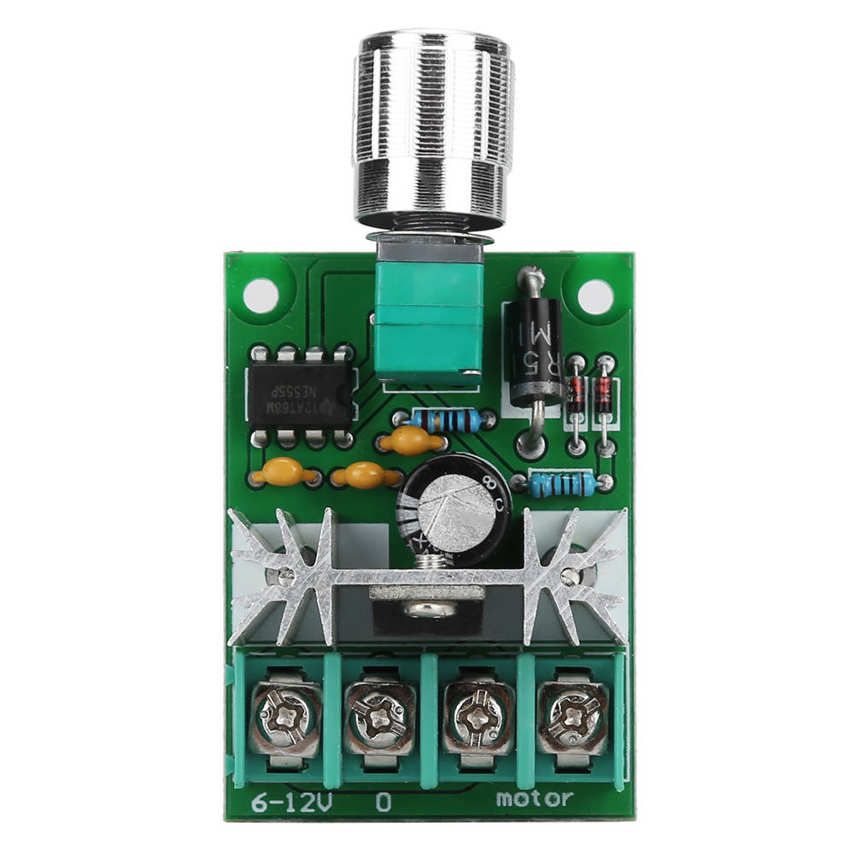 PWM DC FanSpeed Controller 6V-12V/6A High Power Stepless SpeedSwitch MF