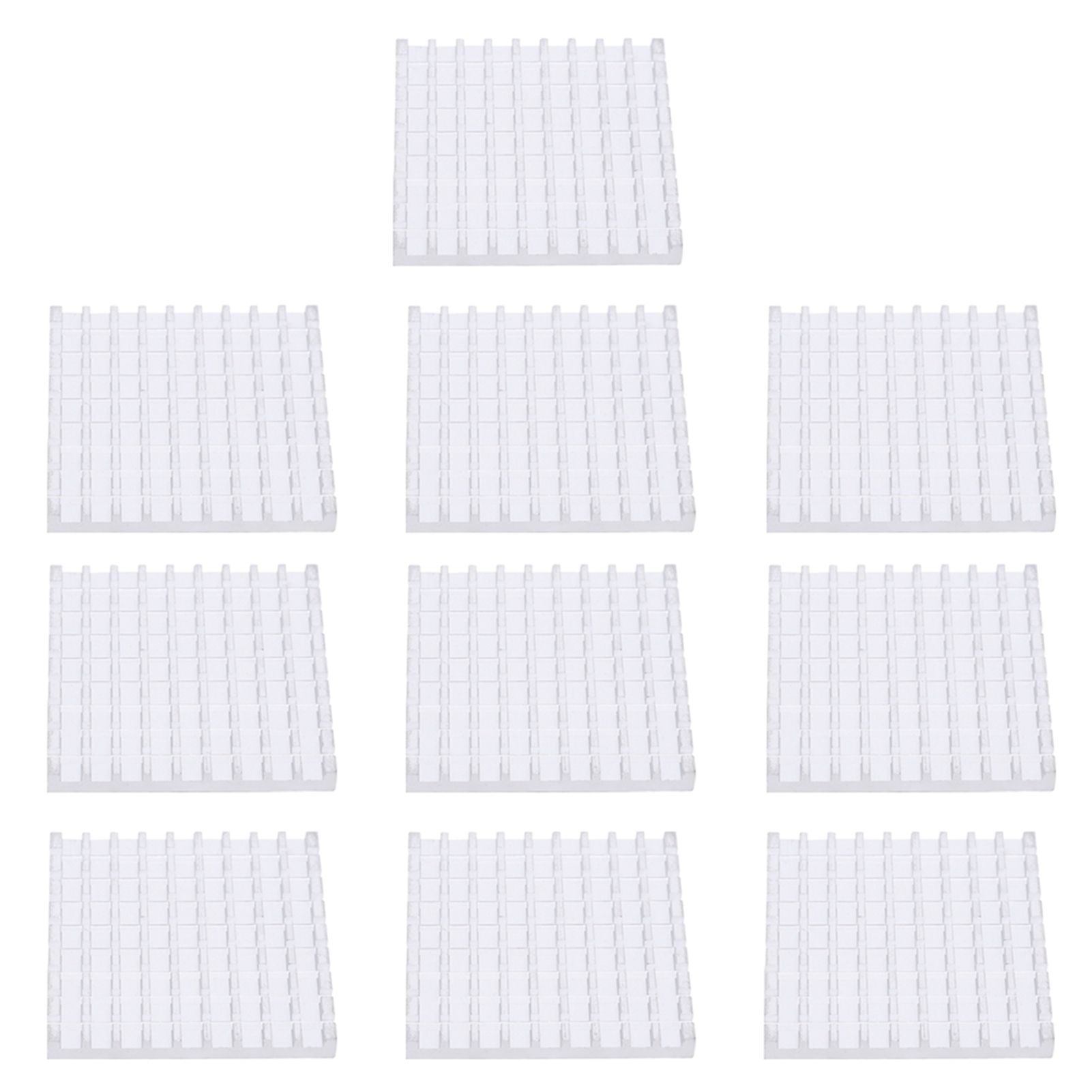 Himeng La 10Pcs P48x5x48 Aluminum Heat Sink Cooler Chip Cooling Fin for Circuit Board