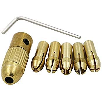 Small Drill Chuck (0.5 to 3mm bit)- Golden