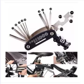 Bicycle Tool 16 in-1 Multi function Allen key set bicycle machine Repair Tool
