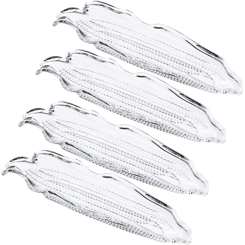 Storage Container Family Corn Tray Barbecue Tool BBQ Transparent Dish Party Corn on the Cob Holders Set