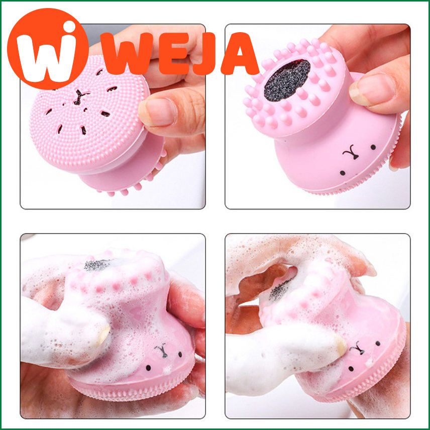 Silicone Face Cleansing Brush Cleanser Octopus Shaped Facial Pore Cleaner Exfoliator Face Scrub Face Washing Brush