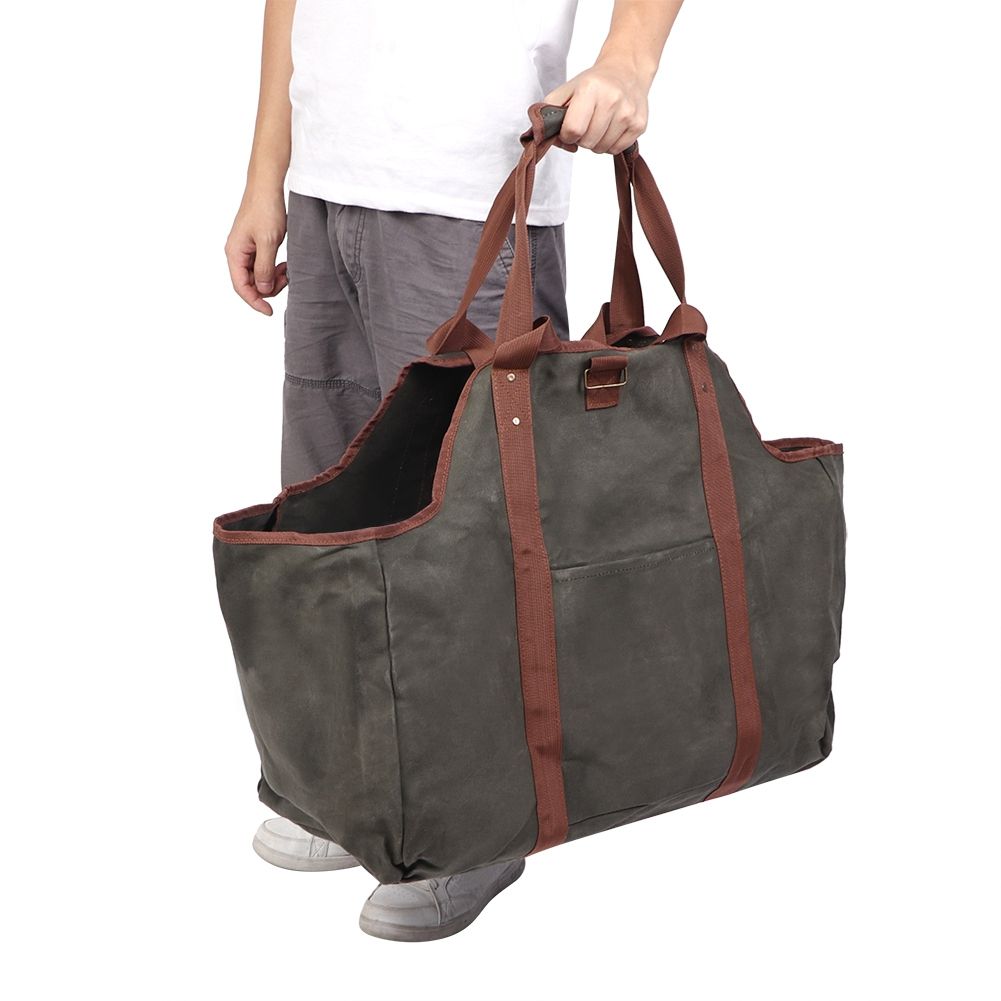 Firewood Bag Fabric Cloth Carrier For Wood Stove