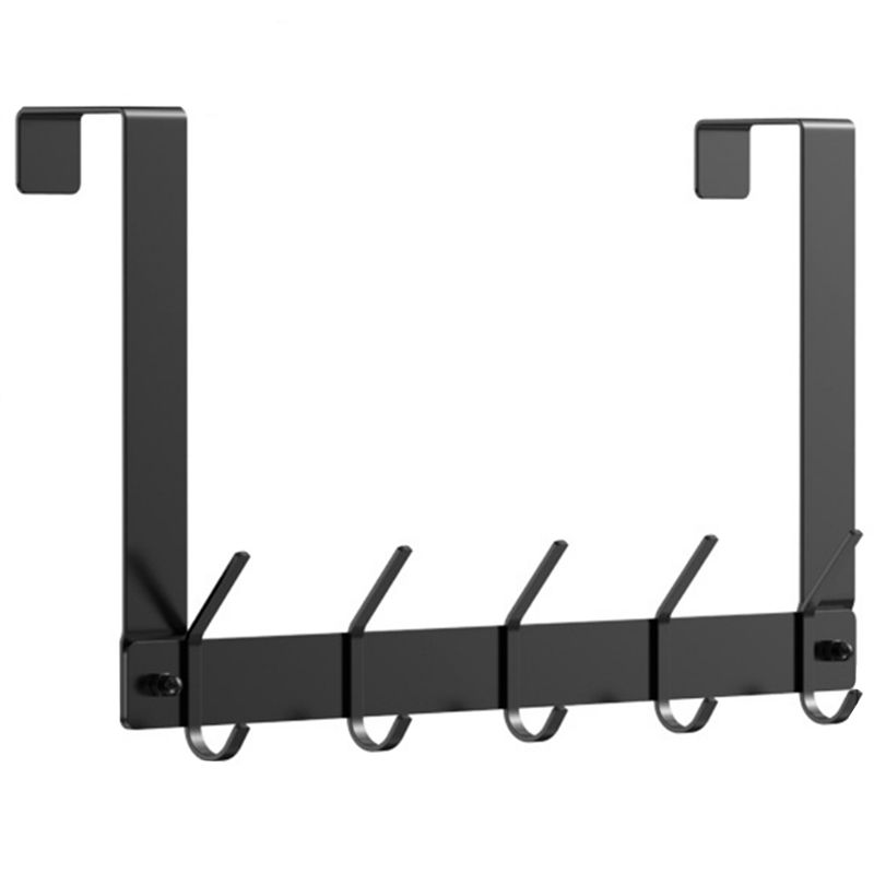 Hook on the Door Hanger Towel Rack on the Door, with 5 Hooks for Hanging, Towel Rack on the Door Hanger