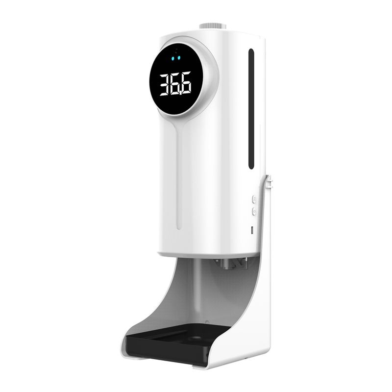 1200Ml K9 Pro Dual Temperature Measuring Non-Contact Digital Infrared Thermometer Hand Washing Soap Dispenser Machine A