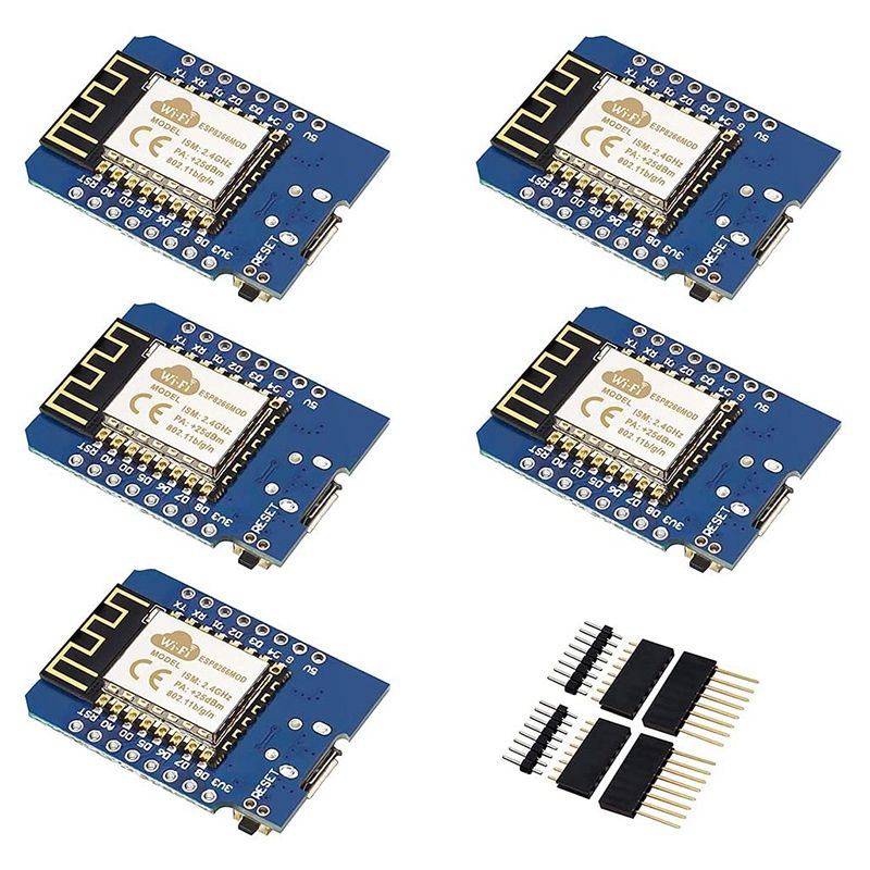 ESP8266 ESP-12F NodeMcu Mini WLAN WiFi Development Board 4M Bytes for ESP8266 for Arduino Compatible for WeMos (5PCS)