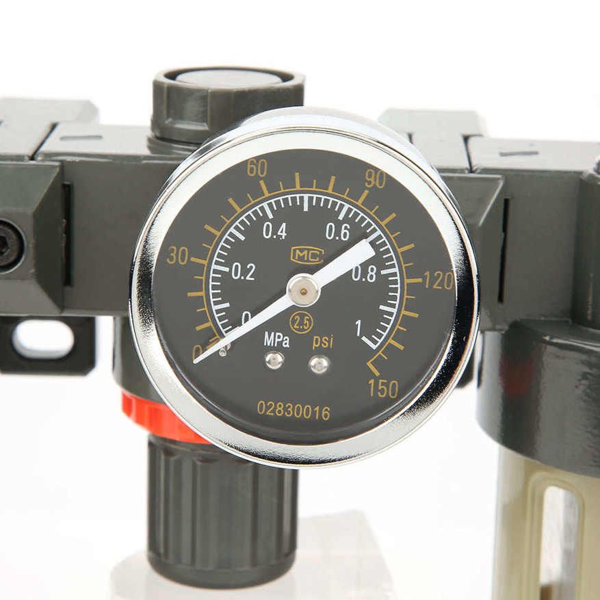 Air Pressure Regulator G1/2 Source Gas Treatment Unit Filter With Gauge